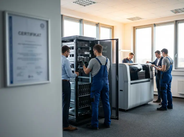 Сертификат на установку оборудования